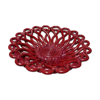 Fruit cut in red earthenware twisted 50s