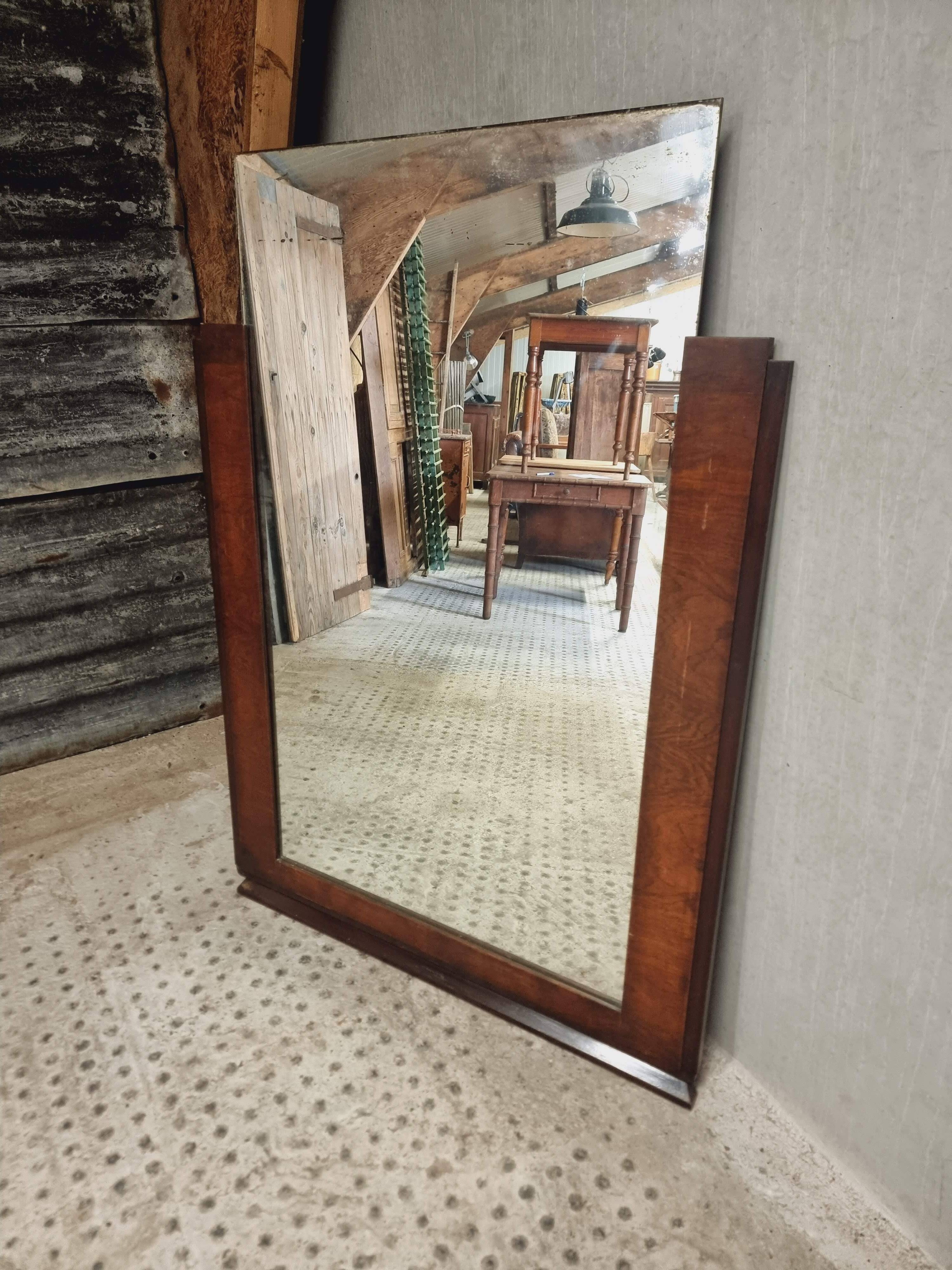 Antique Art Deco mirror 100 x 140 cm 1920