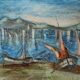 Ticket “Port in the Mediterranean” (La Ciotat?) HSP painting