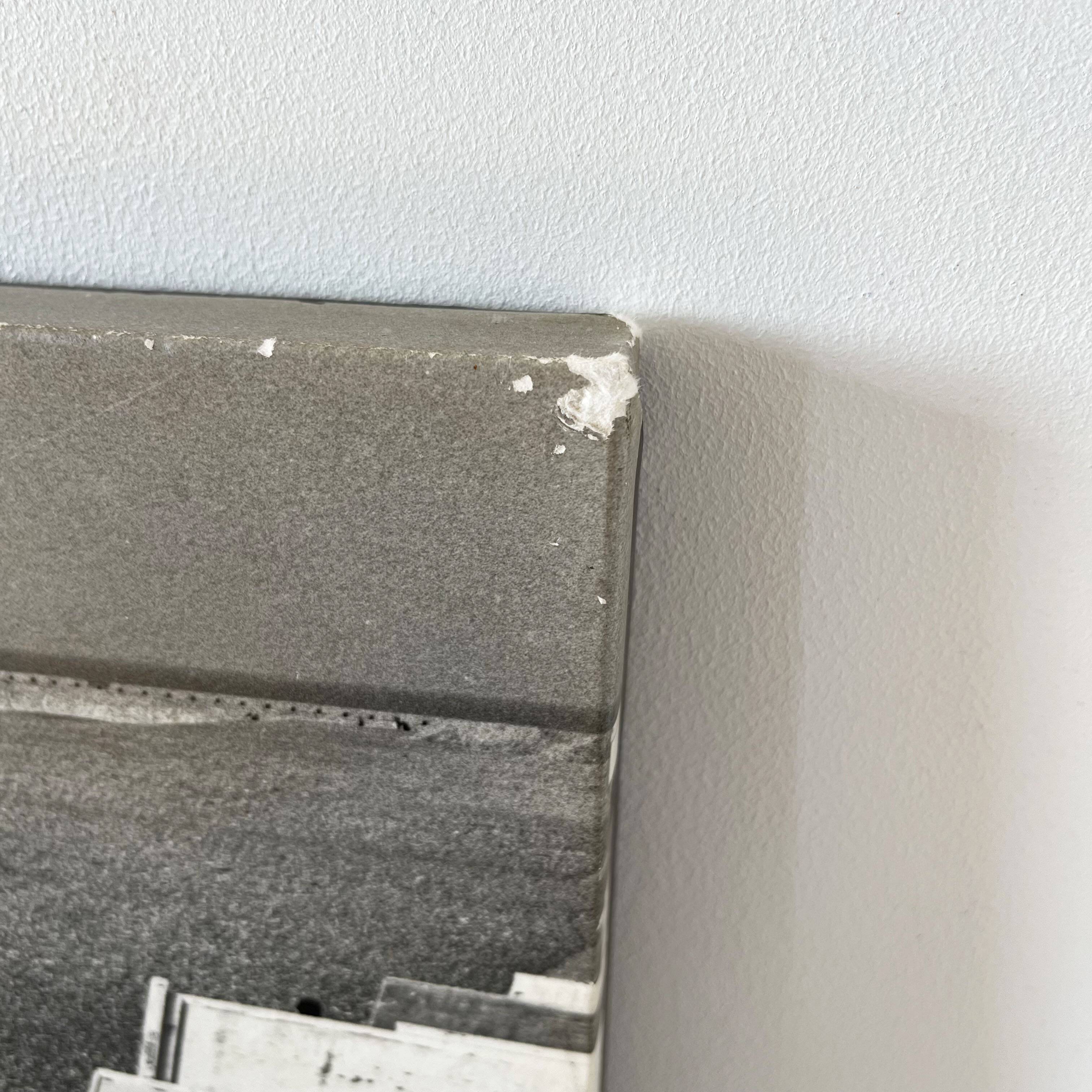 Large photograph on wooden panel Le Tréport 1980