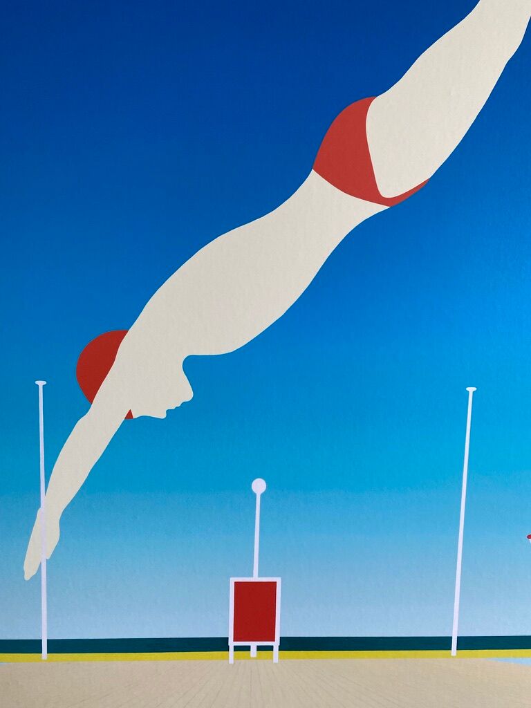 Poster Deauville Large Format - Razzia - 1982 - Signed by the artist - On linen