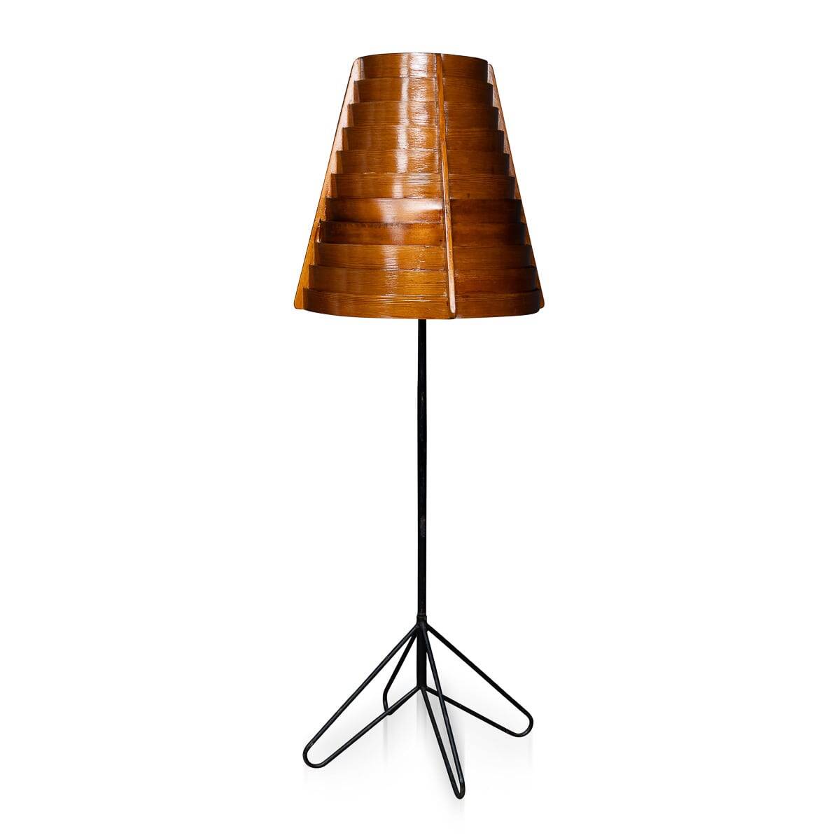 Vintage 20thc swedish floor lamp by hans-agne jakobsson c.1950