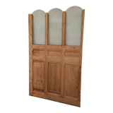 Partition in wood and glass 128 cm