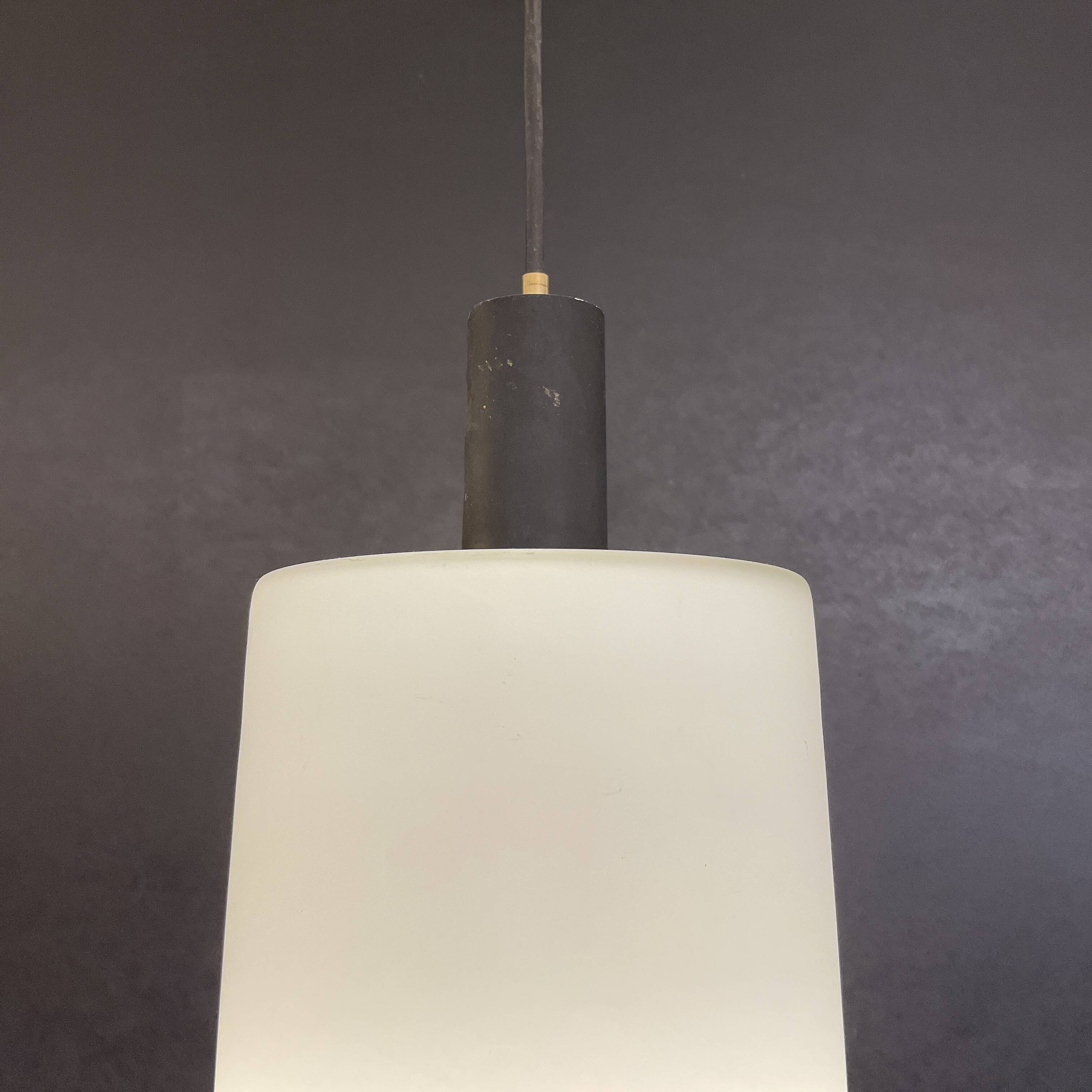Opaline Suspended Light by Stilnovo from 1950'