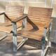 Paire de fauteuils esprit Karin Mobring Ikea
