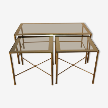 Un triptyque tables, laiton,1970