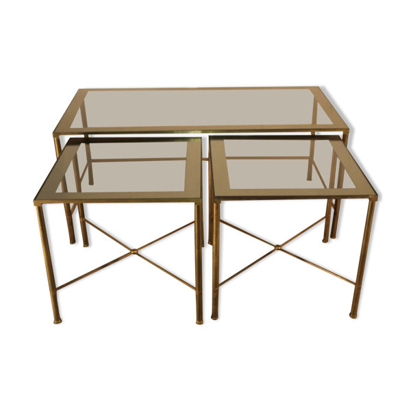 Un triptyque tables, laiton,1970