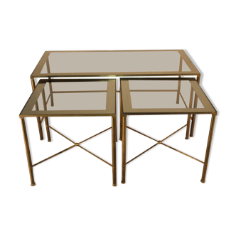 A triptych tables, brass, 1970