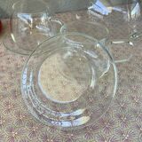 Clear glass tea set