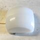 Square opaline globe ceiling or wall light, 25 cm - mid-20th century