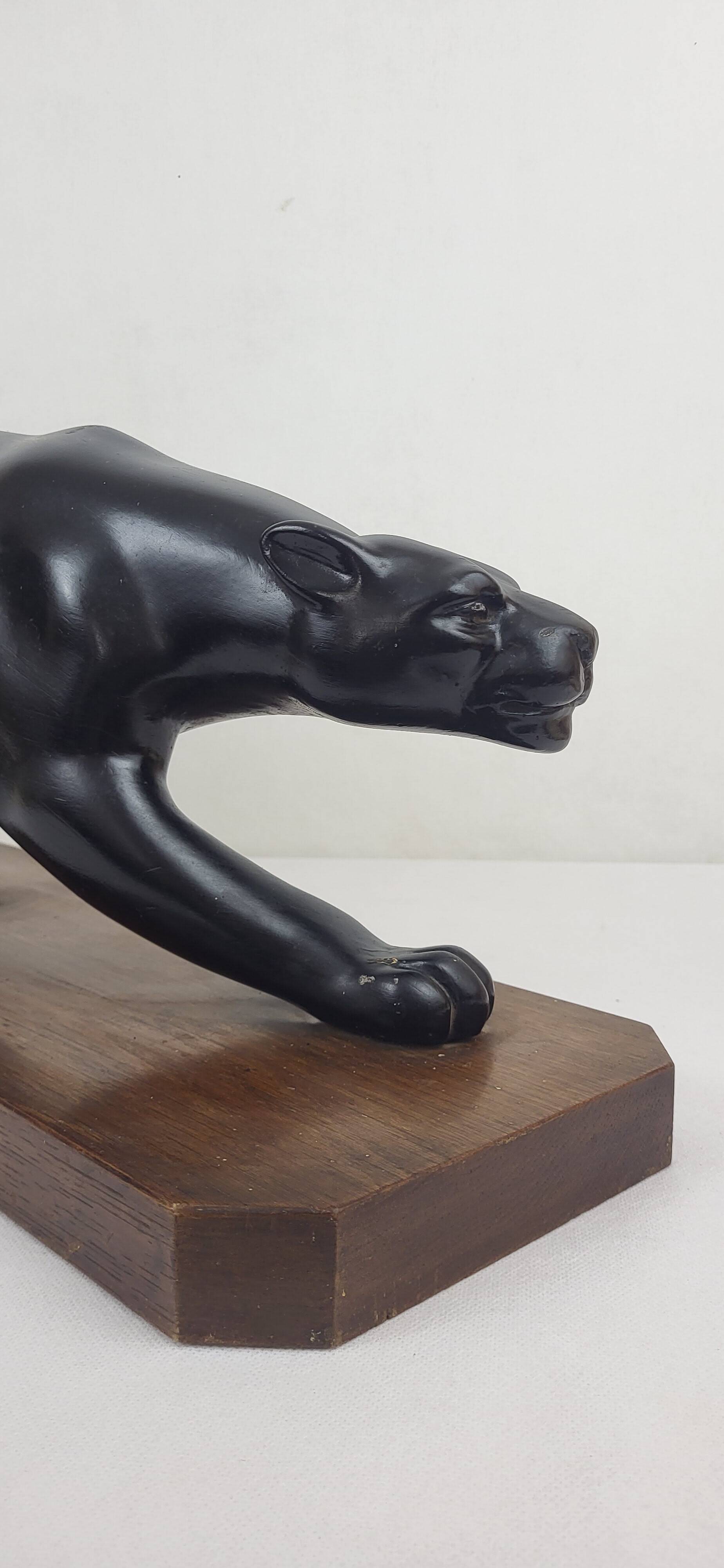 Sculpture Panther after S. Melani, 1930s