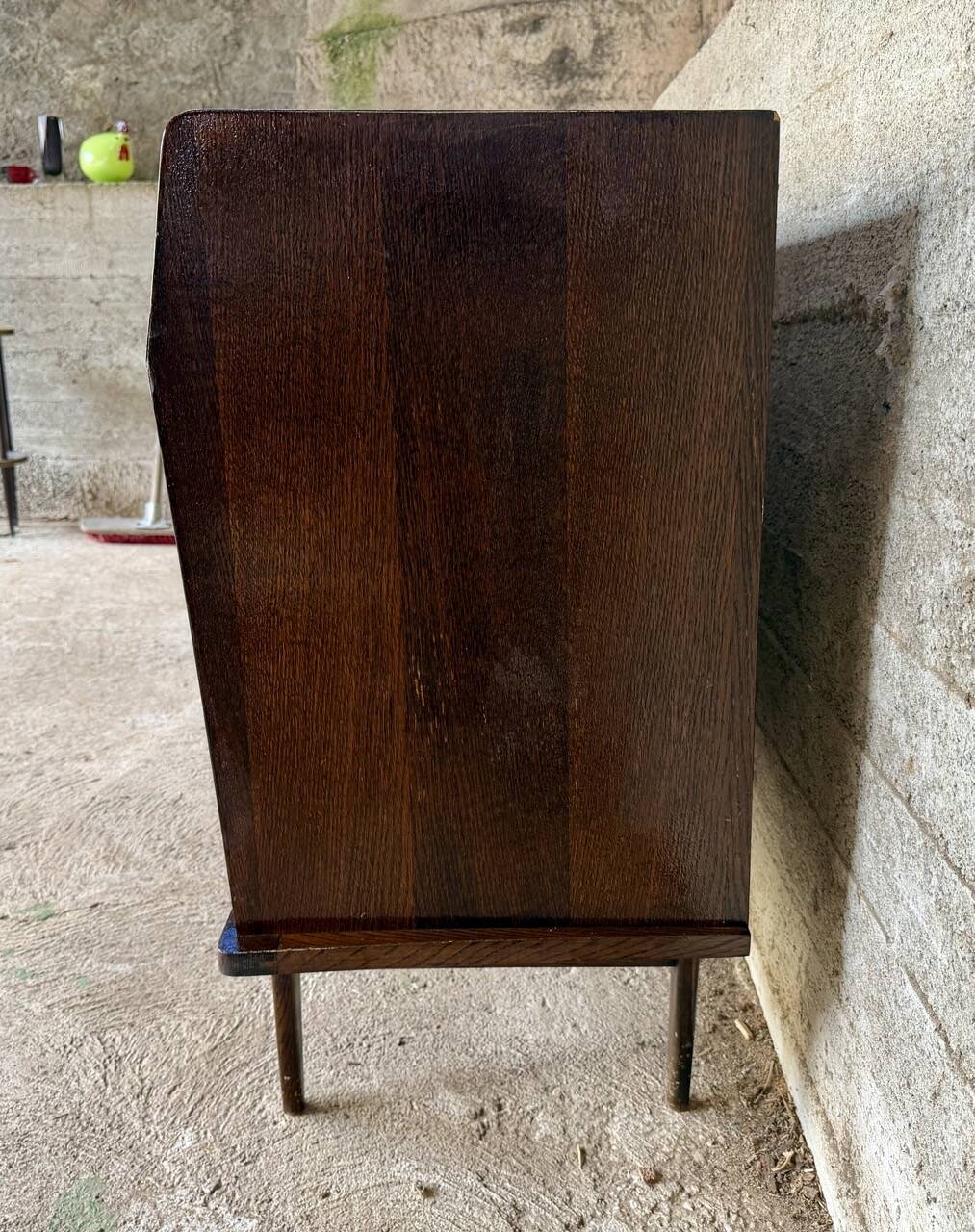 Commode vintage scandinave en bois exotique – 4 tiroirs