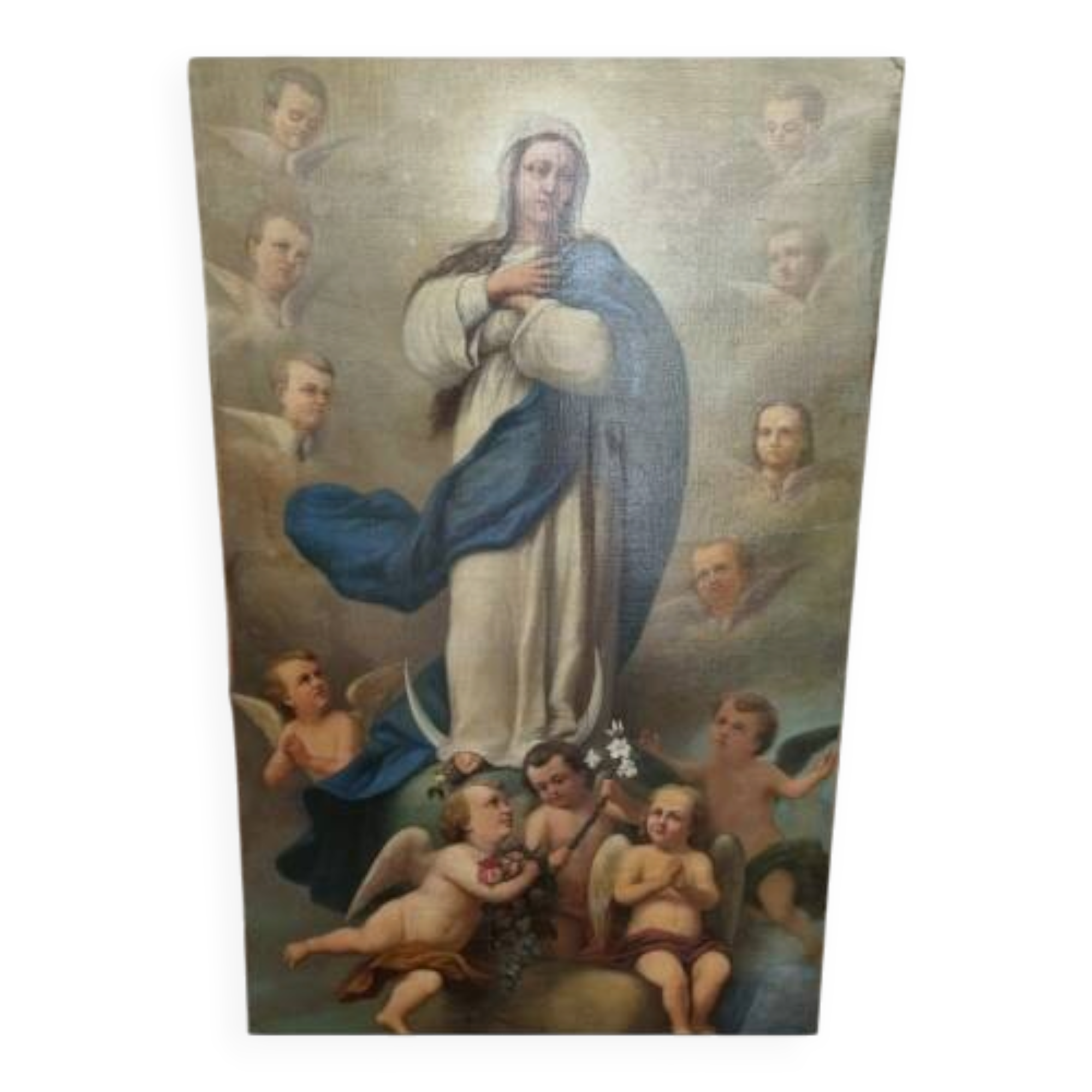 Large painting of the Virgin Mary