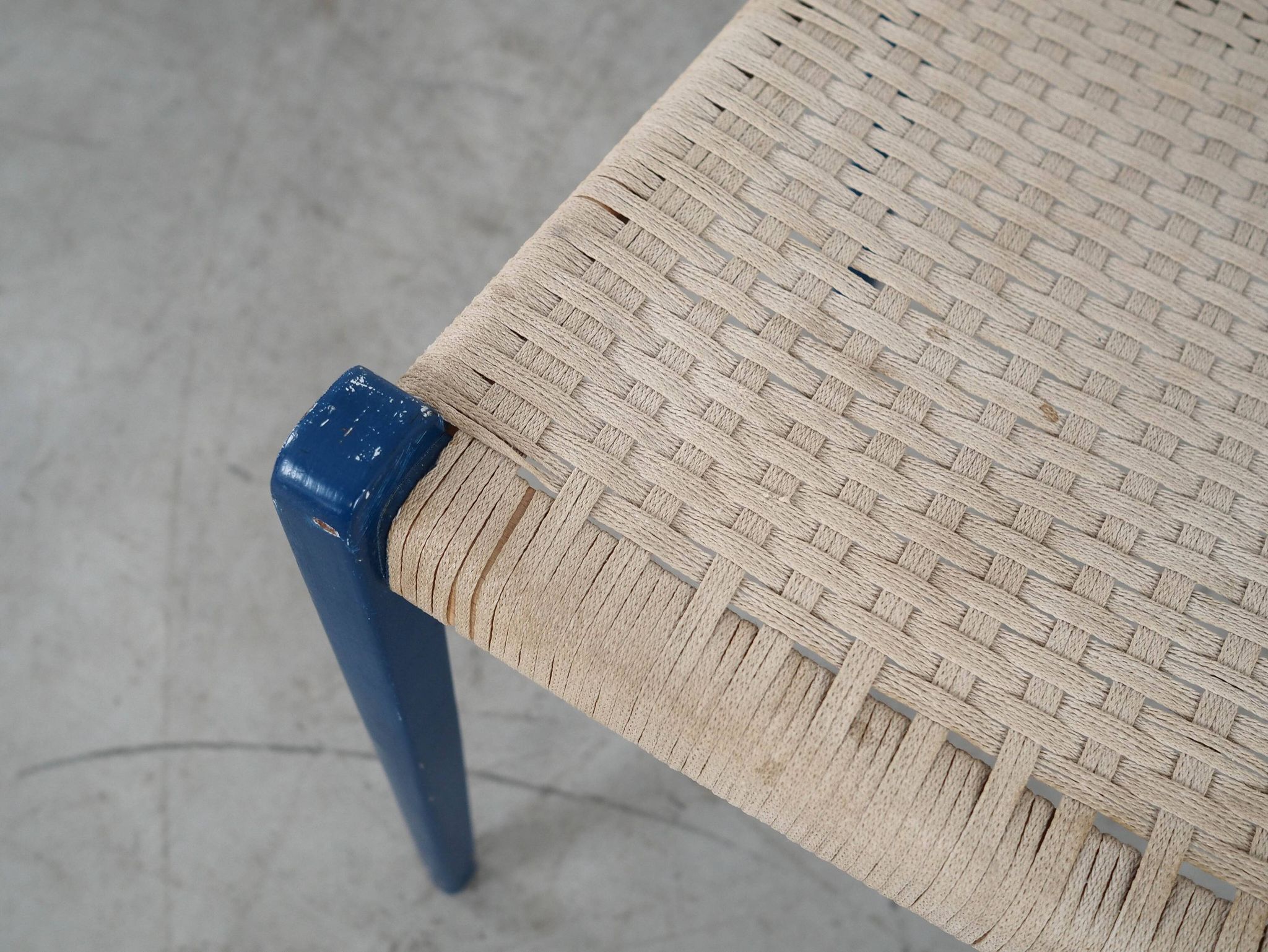 Blue teak chair, Danish design, 1960s, designer: Niels Otto Møller