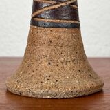 Danish studio pottery candlestick by Tue Poulsen for Tue Keramik, 1960s.