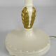 Lampadaire Art Déco en bois peint blanc et doré, 1925