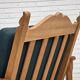 Fauteuil de salon scandinave des années 1970, laine verte pour meubles, bois de chêne massif.