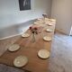 Renovated farmhouse table with extensions