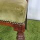 Set de 3 chaises anglaises velours vert