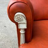 Pair of neoclassical bergère armchairs by Maison Jansen circa 1950.