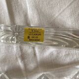 Set of 6 antique Baccarat crystal knife rests, vintage tableware
