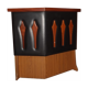 Bar en palissandre formica vintage 1960