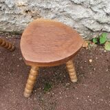 Pair of vintage brutalist stools
