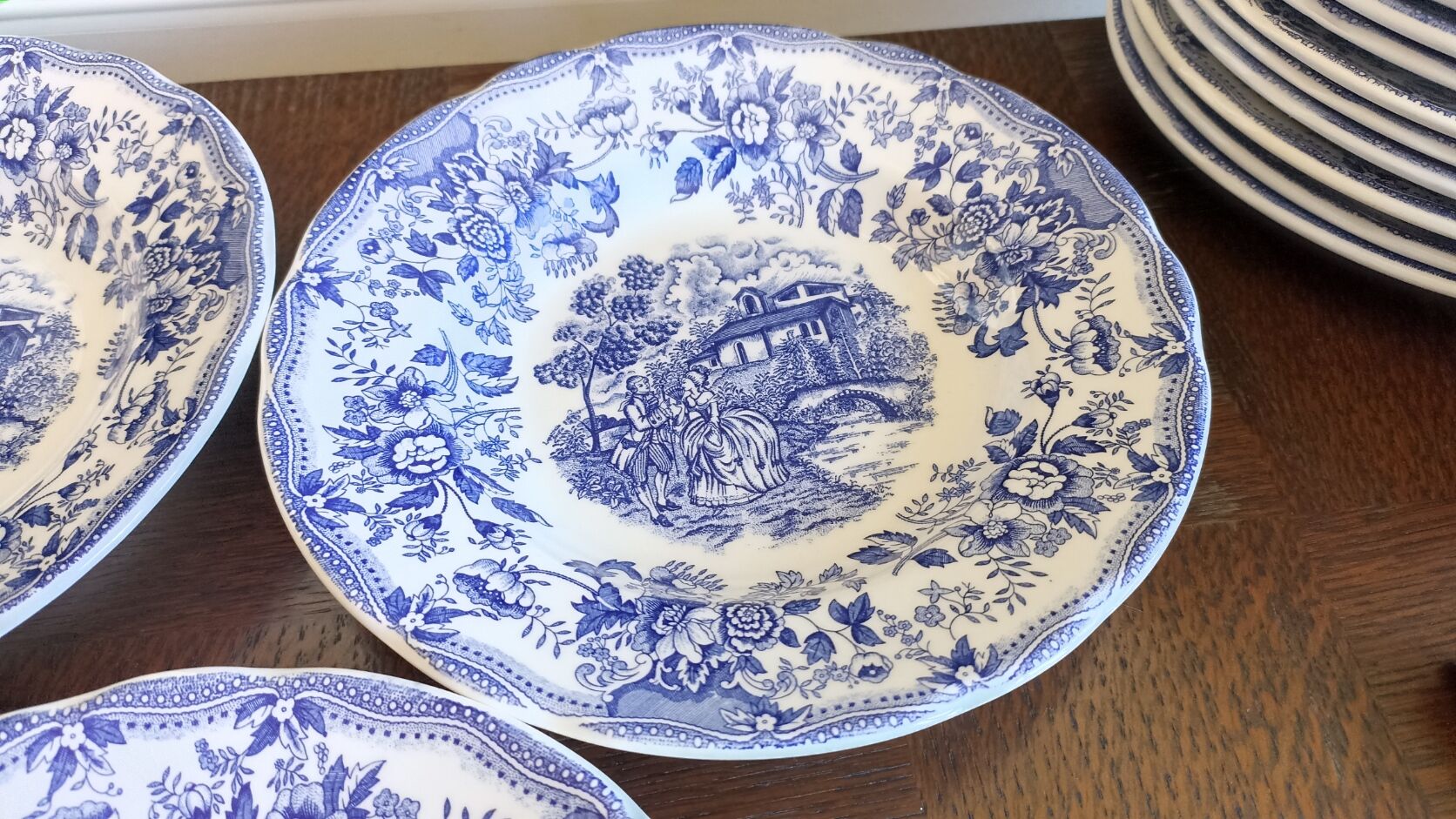 5 hollow iron earth plates per CP - blue