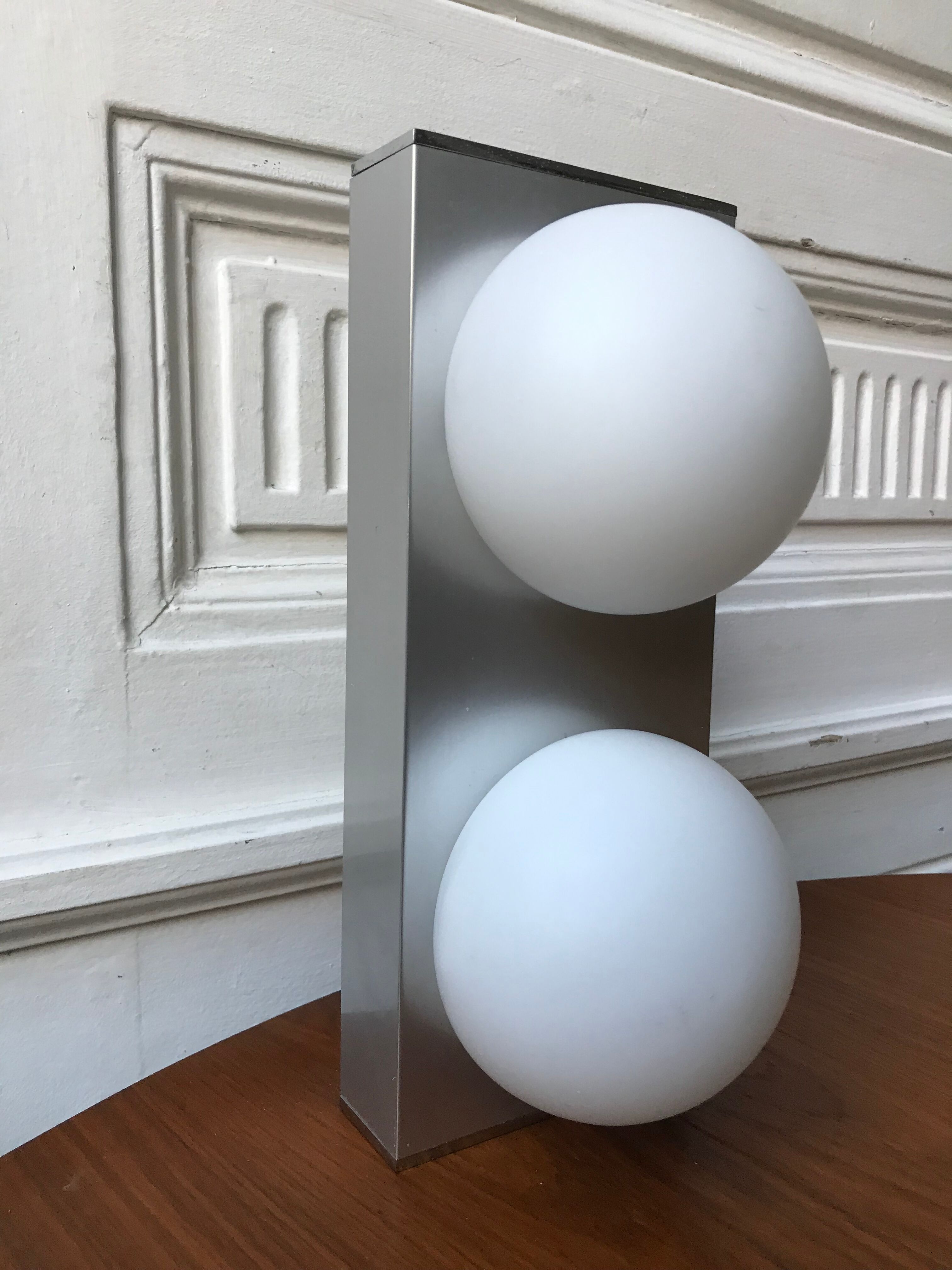 Vintage opaline wall lamp
