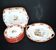 Sarreguemines dessert service 12 plates opaque earthenware bamboo polychrome Asian Chinese decor