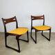 Pair of Danish Scandinavian chairs in rosewood, 1960s.