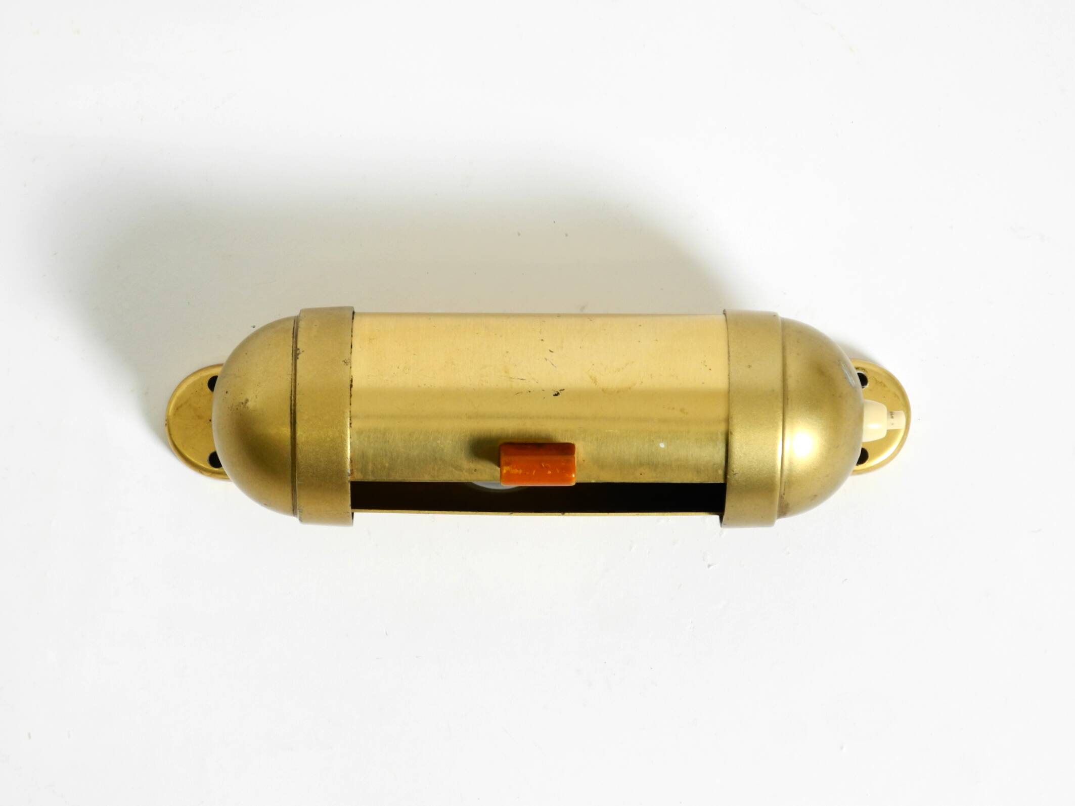 Original 1930s cabin submarine wall lamp in streamlined design