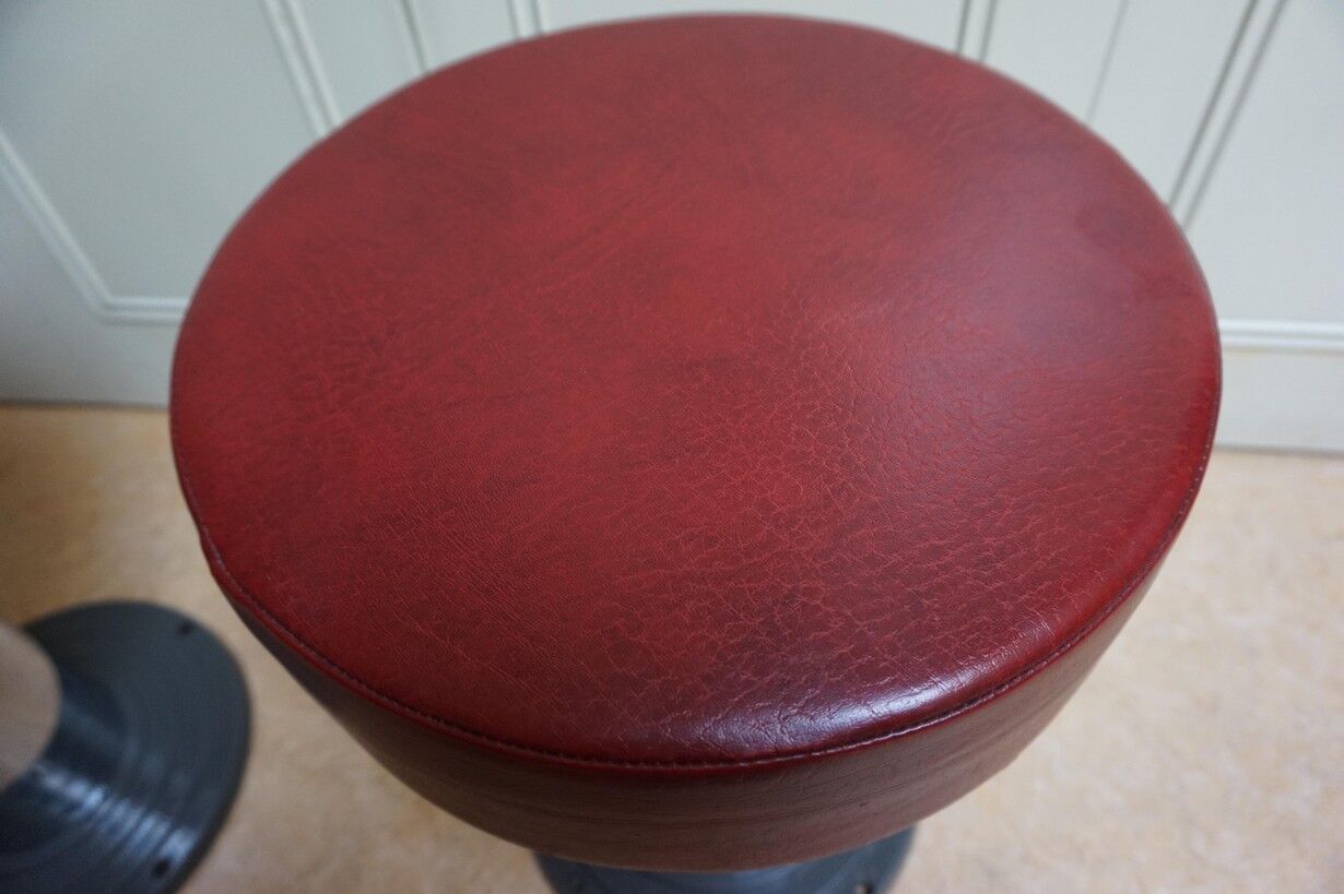 Vintage Belgian Art Deco Style Bar Stools from Frava, 1950s, Set of 4