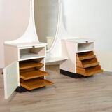 Dressing table / Vintage 1950s wooden entrance furniture