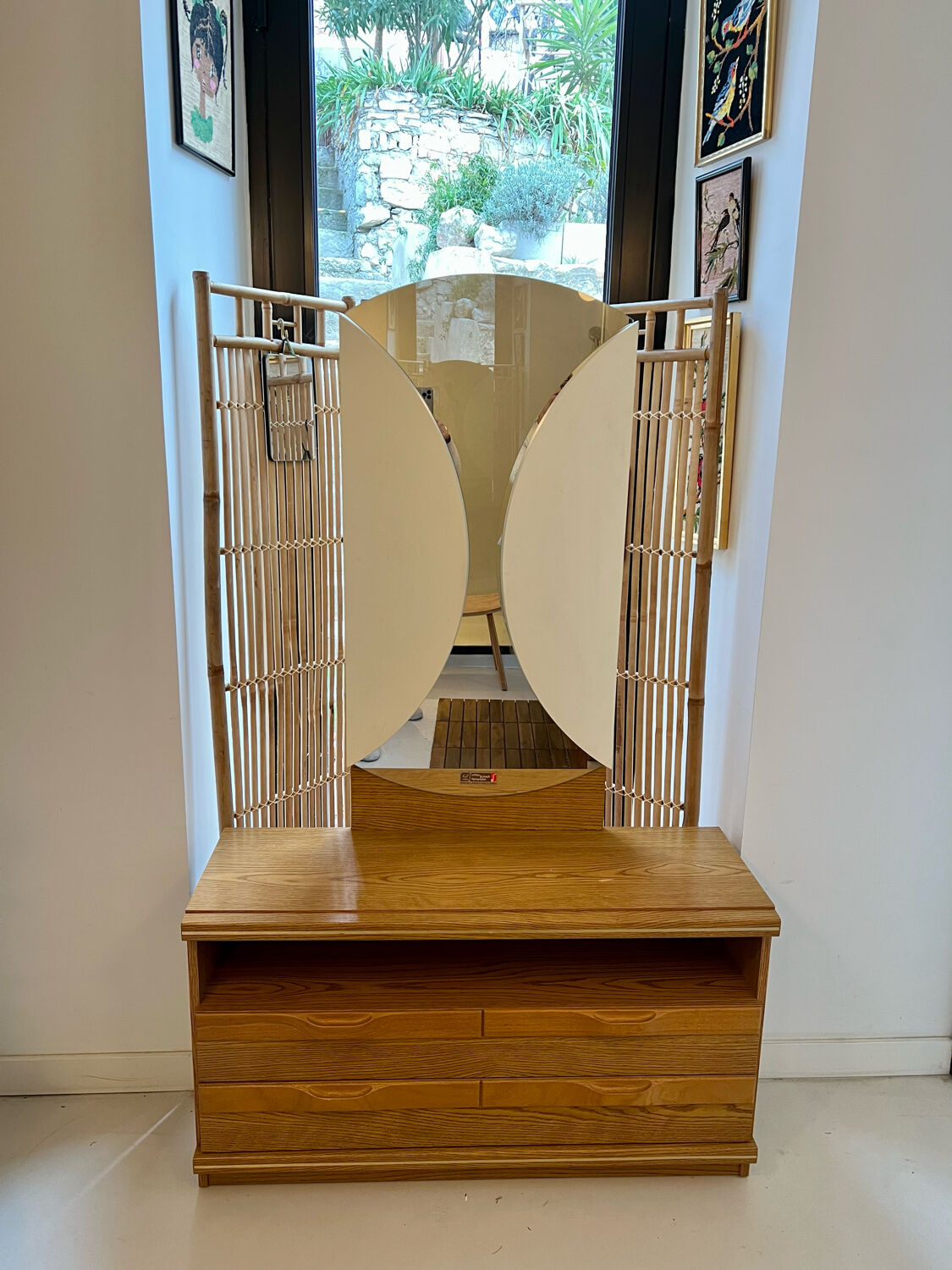 Commode coiffeuse avec miroir