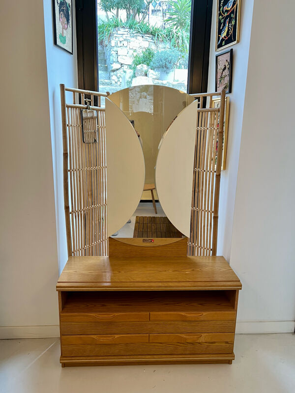 Commode coiffeuse avec miroir