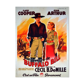 Affiche de cinéma Une aventure de Buffalo Bill