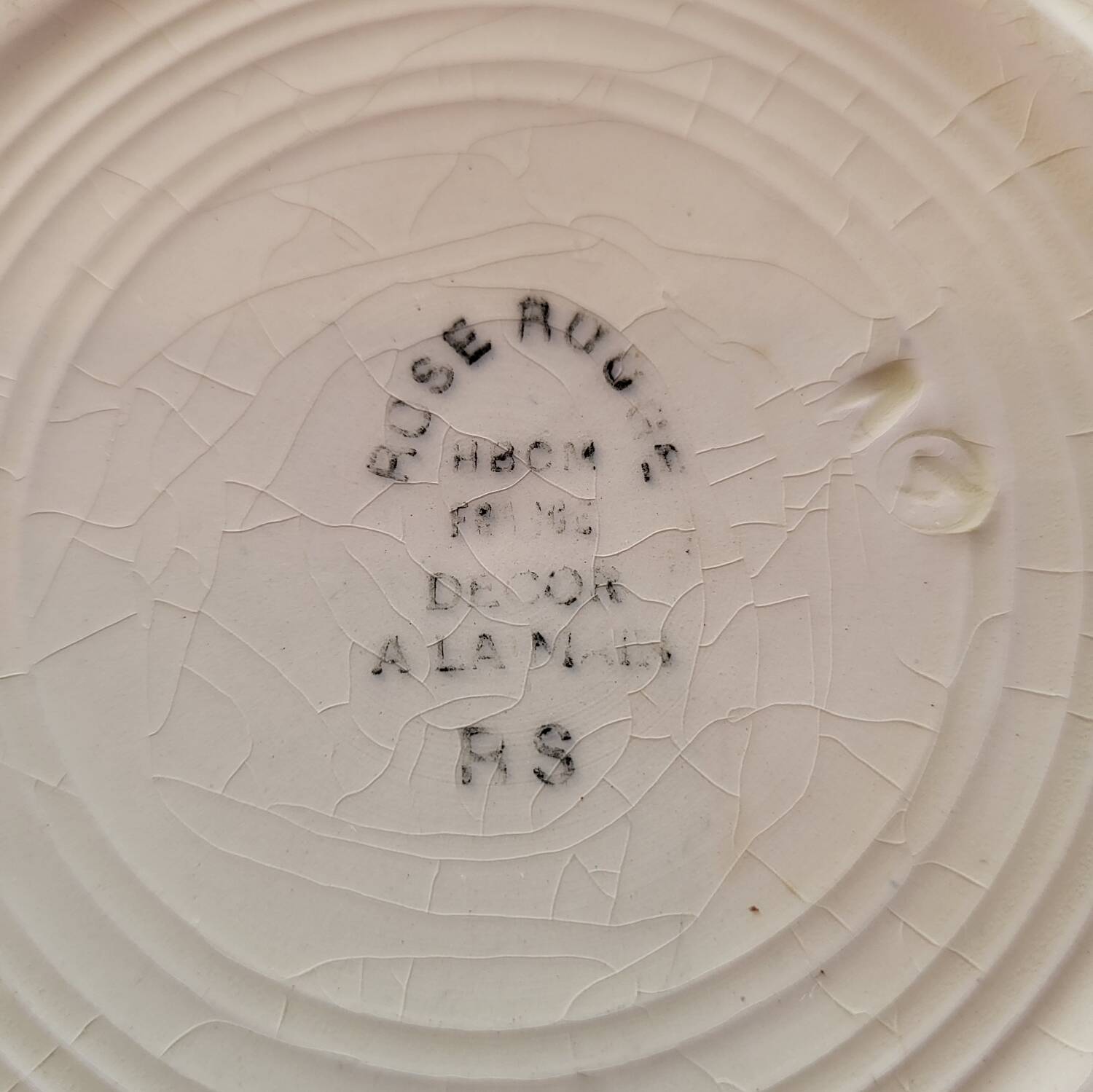 Lot 2 Art Deco plates ▪︎ Hippolyte Boulenger ▪︎ Red Rose