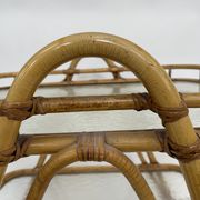 Vintage rattan table side table bamboo rattan 60's