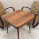 Fauteuils Halabala H 269 et table araignée, Tchécoslovaquie