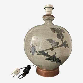 Vintage ceramic lamp Japan stoneware Mashiko