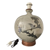 Vintage ceramic lamp Japan stoneware Mashiko