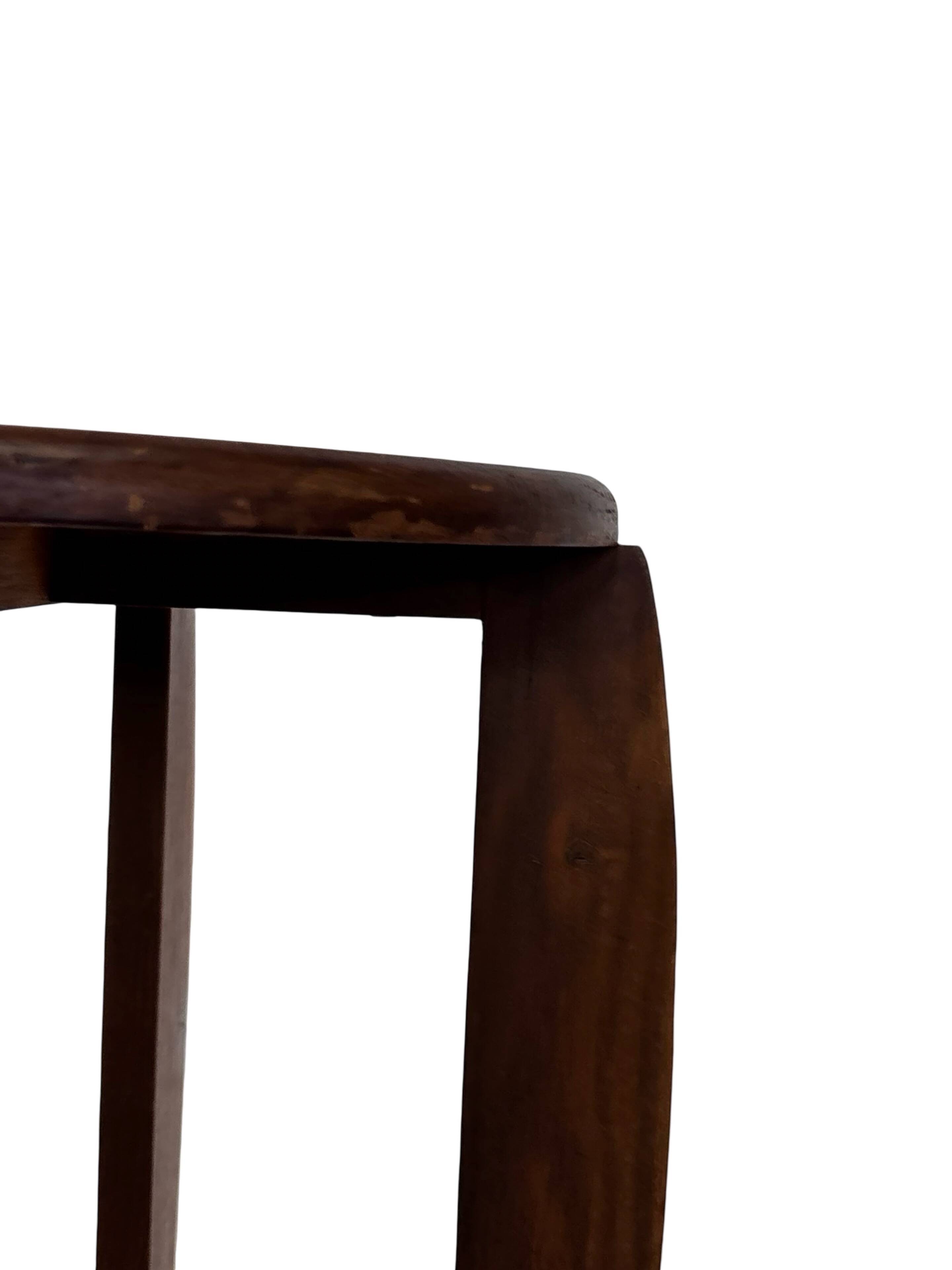 Art Deco Side Table Plant Table Oak 1950s Design