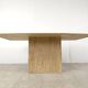 Vintage travertine dining table, 1970s