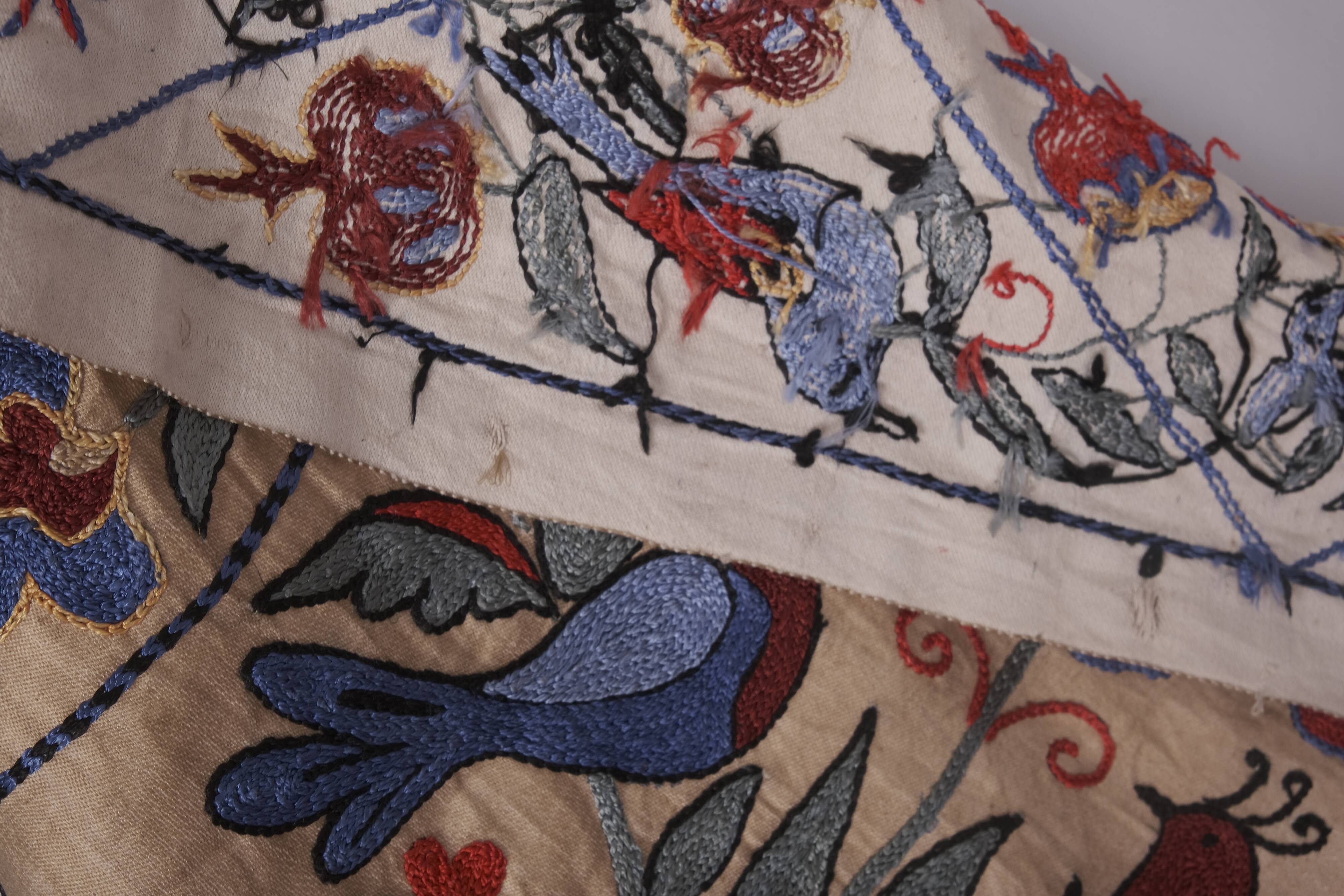 Hand knotted rug, vintage Turkish rug 45x190 cm