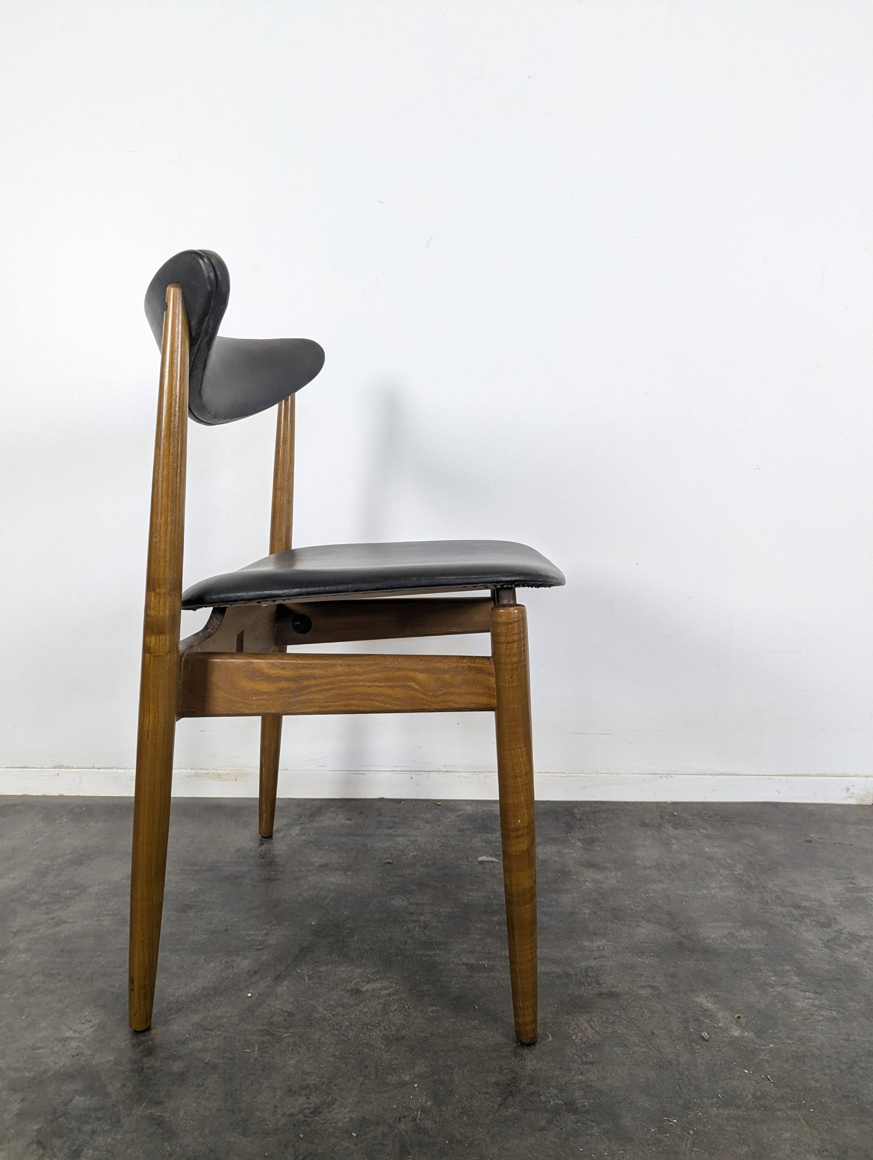 Set of 6 Scandinavian teak chairs
