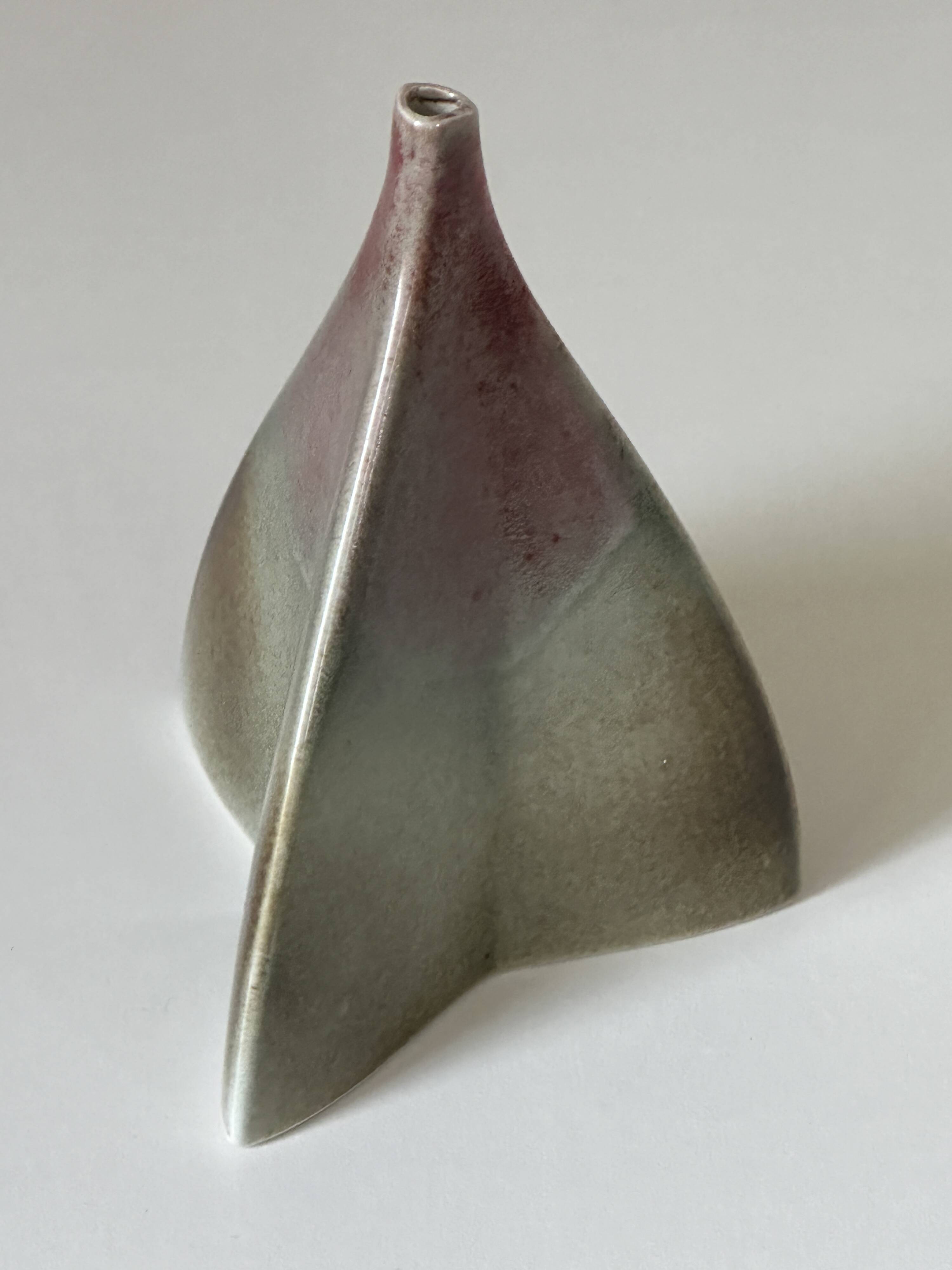 Ceramic vase virebent design 1970s