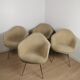 Ensemble de fauteuils DAX de Charles Eames pour Herman Miller