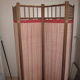 Vintage wood and fabric screen