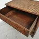 Commode vintage en rotin et cannage